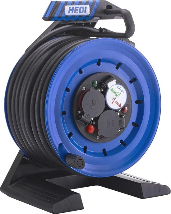 Rotolo di cavo 250 mm con 25 m di cavo in gomma neoprene e contenitore impermeabile all'acqua