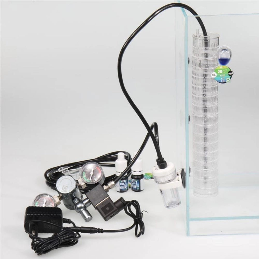 Jbl Proflora CO2 Advanced Set V - Impianto di fertilizzazione con CO2, kit con 2 manometri, spegnimento notturno, senza bombola