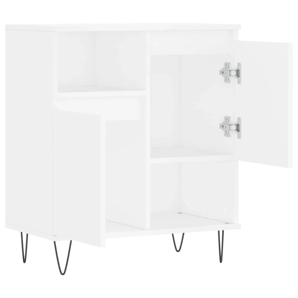Buffet credenza cassettiera mobiletto mobile contenitore organizer per cucina soggiorno salotto 60 x 35 x 70 cm legno ingegnerizzato bianco 02_0030365