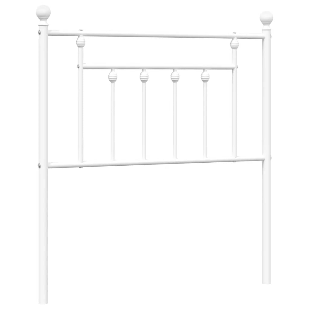 Testiera | Testata di Ricambio in Metallo Bianco 80 cm