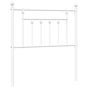 Testiera | Testata di Ricambio in Metallo Bianco 80 cm