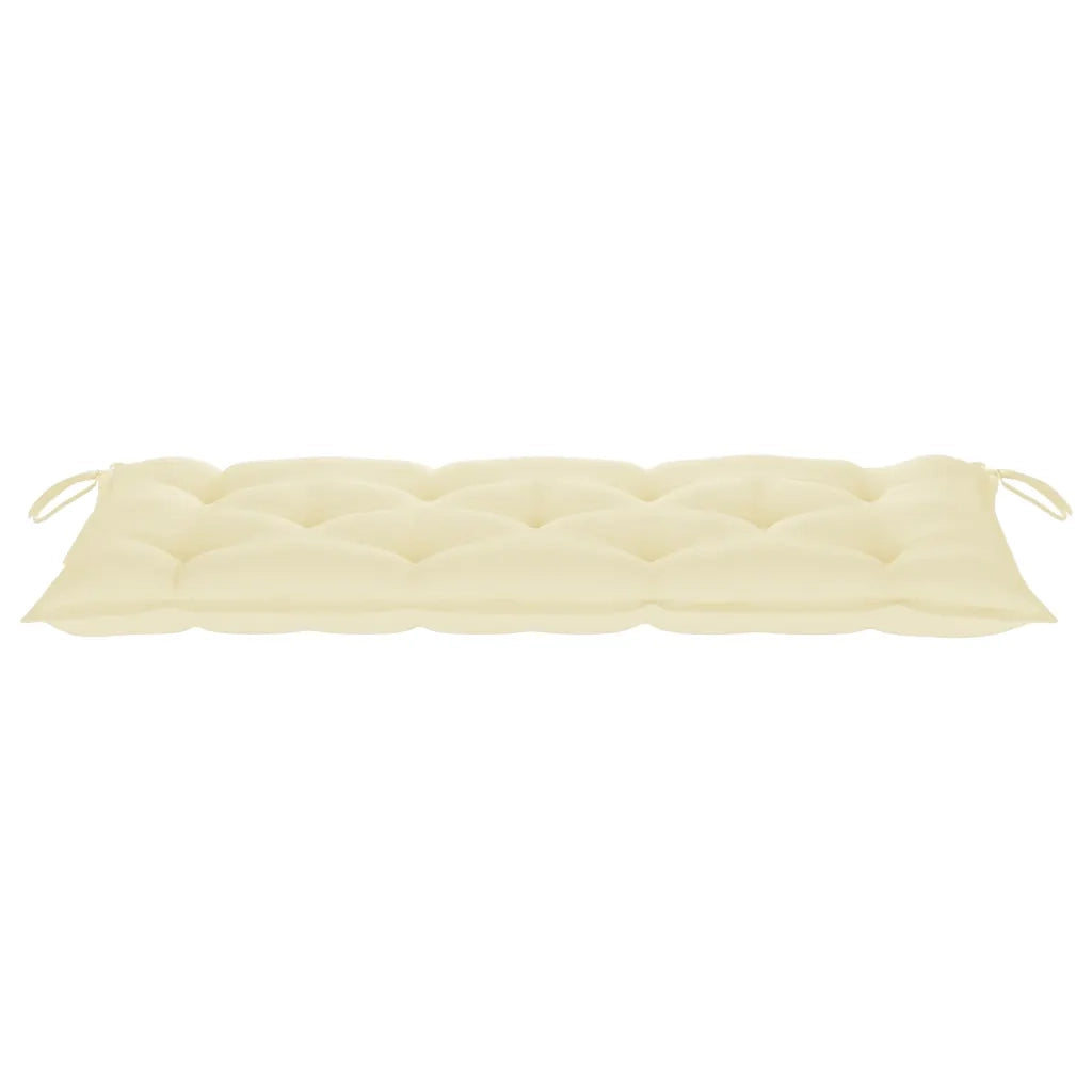 Panca da Giardino con Cuscino 120 cm in Bambù 3063893