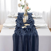 Tavolo da formaggio blu, tavolo da formaggio mousseline 4 m x 80 cm tovaglia da formaggio tavolo da formaggio tovaglia stoffa blu scuro