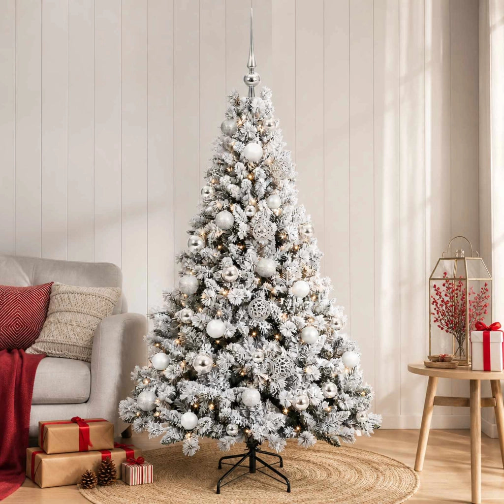Albero di Natale Artificiale con Palline 120 cm 150 LED 3465963