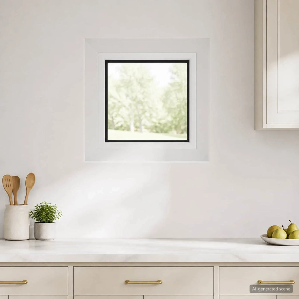 Finestra Cantina RISOR 30 x 30 cm PVC e Vetro 42047984
