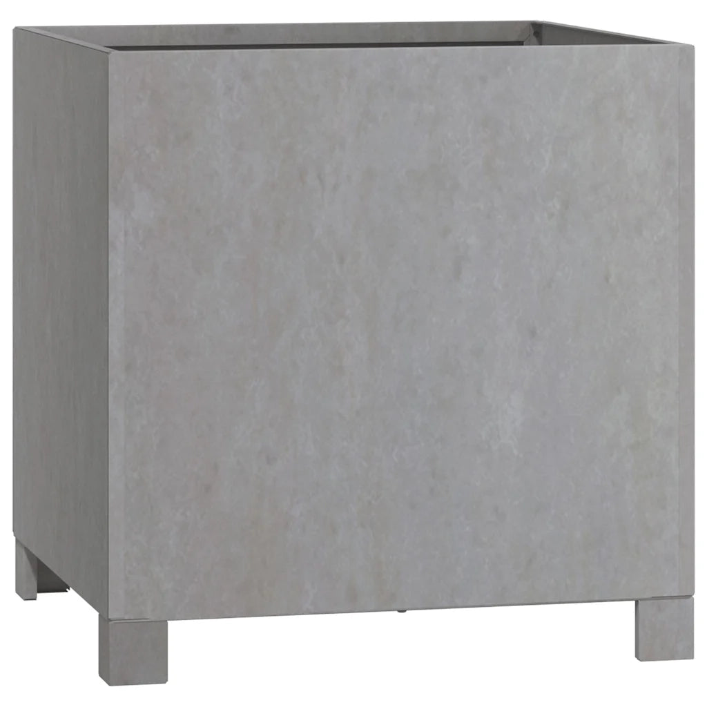 Fioriera con Gambe Ruggine 40x40x40 cm Acciaio Corten 823680