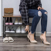 Scarpiera industriale VALORA con seduta per corridoio, marrone rustico, LMR32A