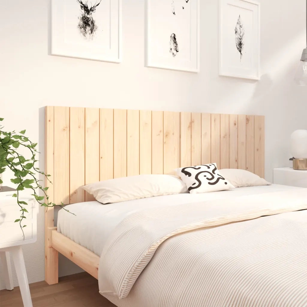 Testiera per Letto 185,5x4x100 cm in Legno Massello di Pino cod mxl 76436