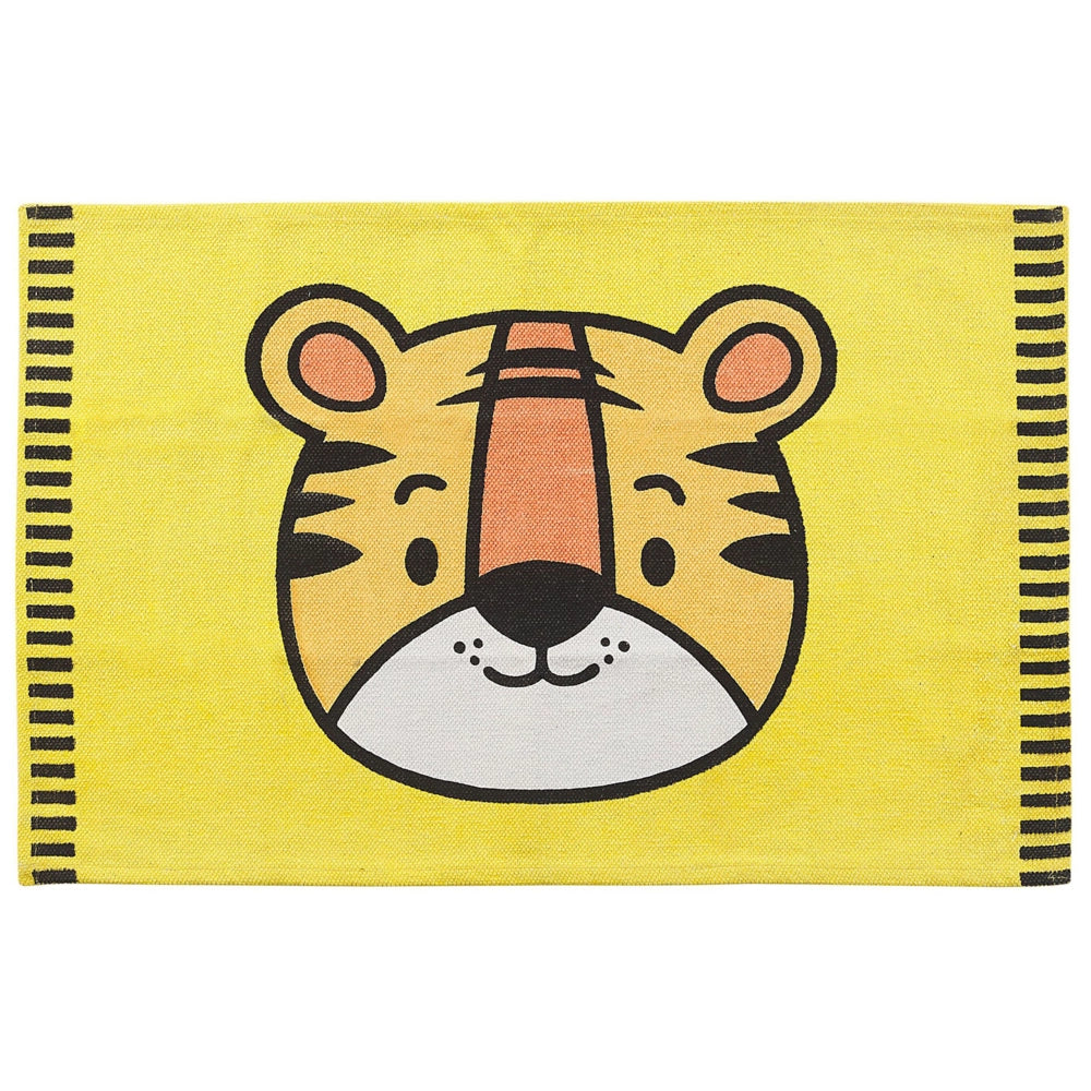 Tappeto da tappetino Stampa Tigre Gialla 60 x 90 cm passatoia a pelo corto per Bambini Sala Giochi