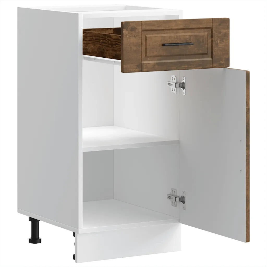 Base da Cucina Porto Rovere Fumo in Legno Multistrato 853952