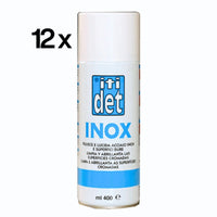 Inox Spray 12 Pezzi x 400 ml, Pulisce Lucida Superfici Acciaio Inox Alluminio | Itidet