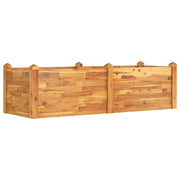 Fioriera | Cassetta per fiori | Vaso Rialzata da Giardino 160x60x44cm Legno Massello Acacia