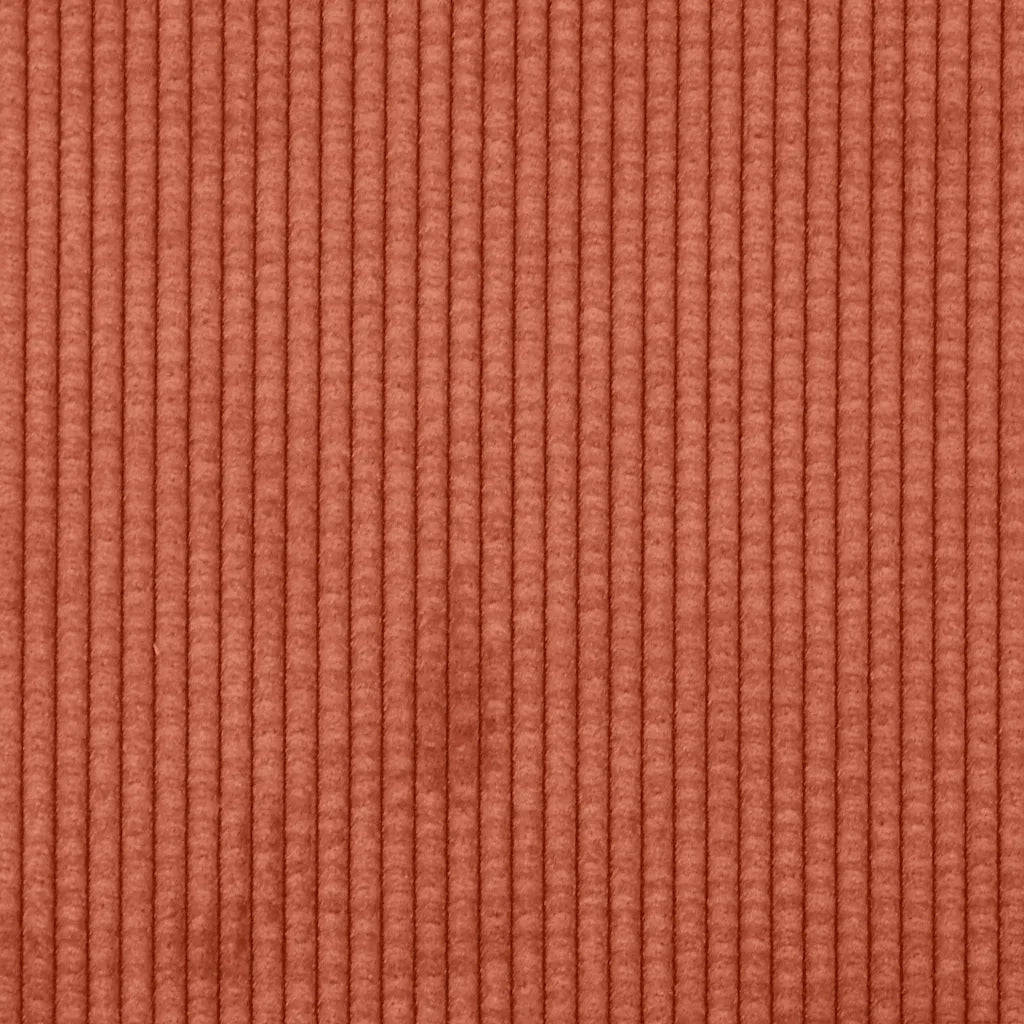 Sdraio con Cuscino Destro in Velluto a Coste Rosso Arancione CFW8282246