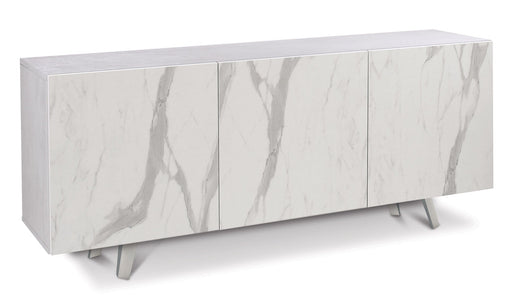 Mobile 3 Ante 174x70x41 cm Ossido Bianco/Marmo Calacatta