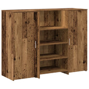 Banco Reception | Scrivania | Tavolo da Ufficio Legno Vecchio 135x50x103,5 cm Legno Multistrato