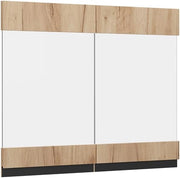 Frontale cucina R-Line, Quercia dorata, 79.2 x 59 cm frontale del mobile per pensile con vetro