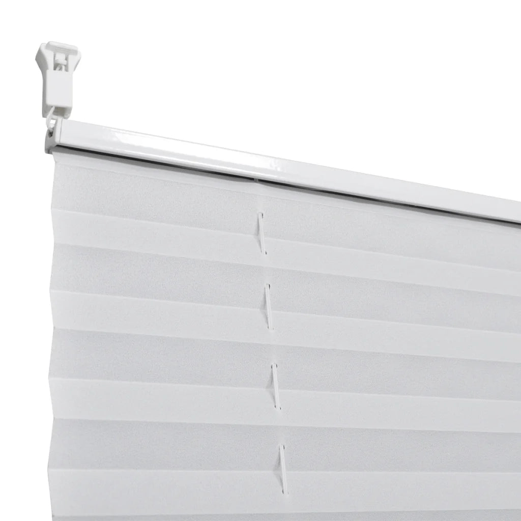 Tenda plissettata bianca 100 x 150 cm 4102186