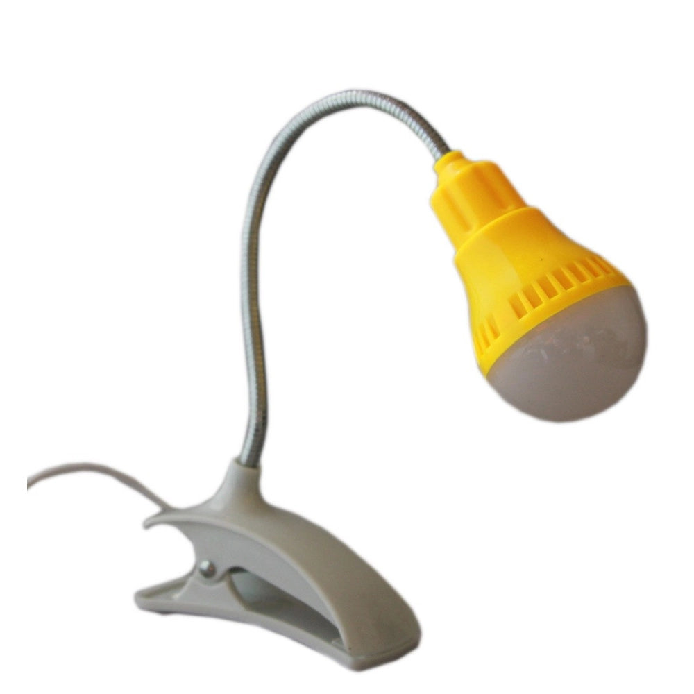 Trade Shop - Lampada Luce A Led Con Clip Per Pc Notebook Lettura Usb Flessibile Orientabile -
