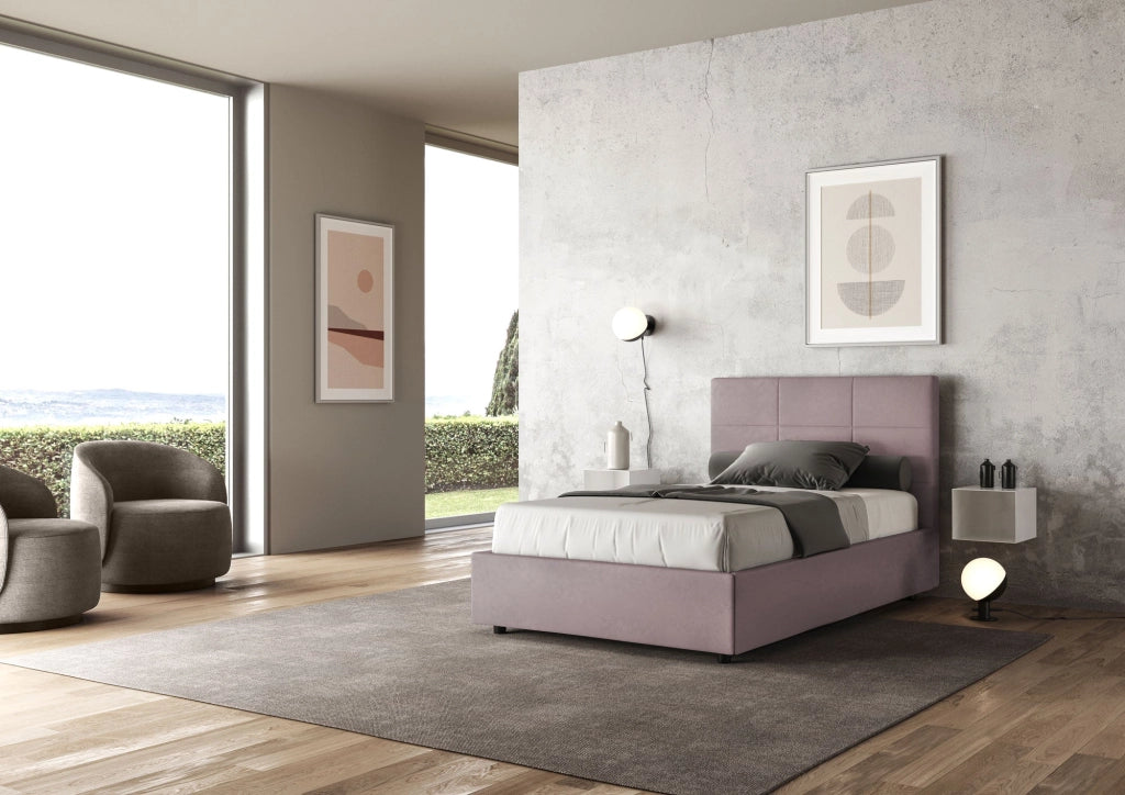 Letto 1 Piazza e Mezzo 120x190 cm Senza Rete Mika Glicine