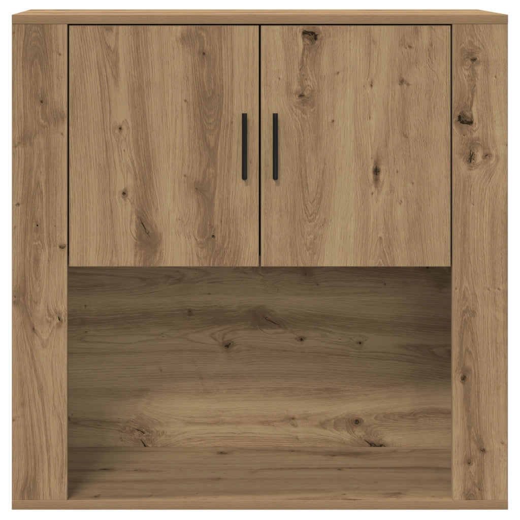 Mobile da Parete Rovere Artigianale 80x33x80 cm Legno Ingegnerizzato