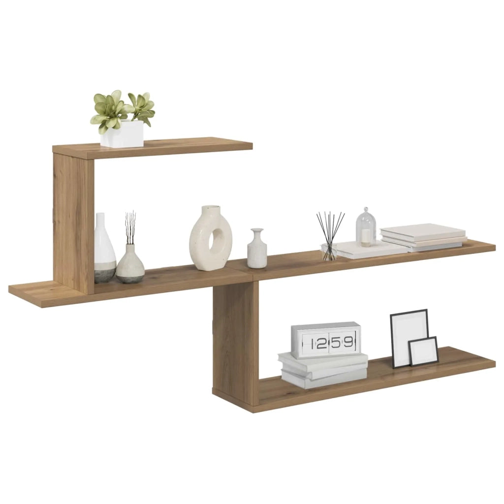 Scaffale da parete Rovere Artigianale 122 x 18 x 60 cm 8012187