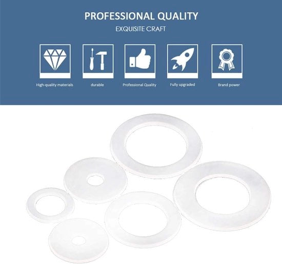 Pakking Isolanti Nylon Soft in Nylon per M3-M5 M3.5 * 11 * 1mm 100pz - Isolanti per Viti