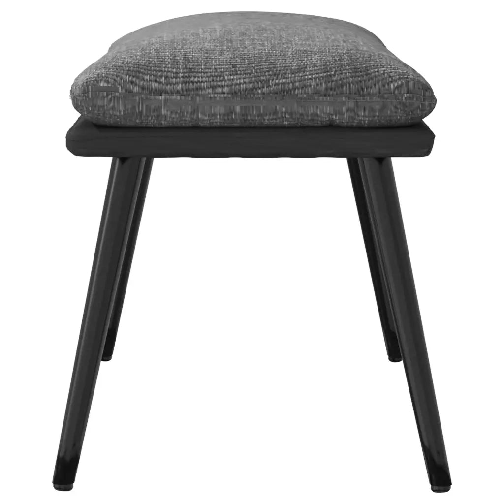 Sgabello Grigio Chiaro 45x29,5x35cm in Tessuto e Similpelle