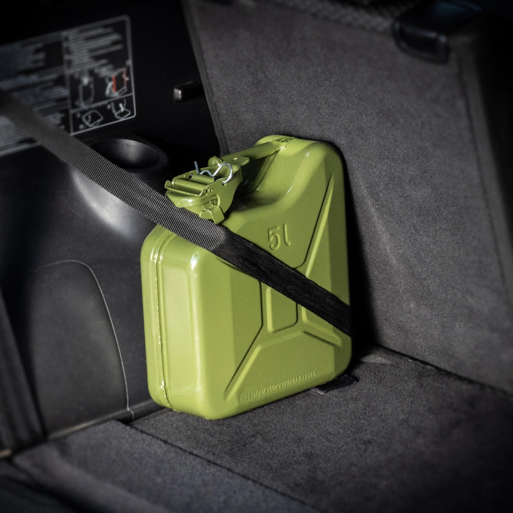 Tanica di carburante KADAX da 5 litri, contenitore per acqua e olio, tanica in metallo.