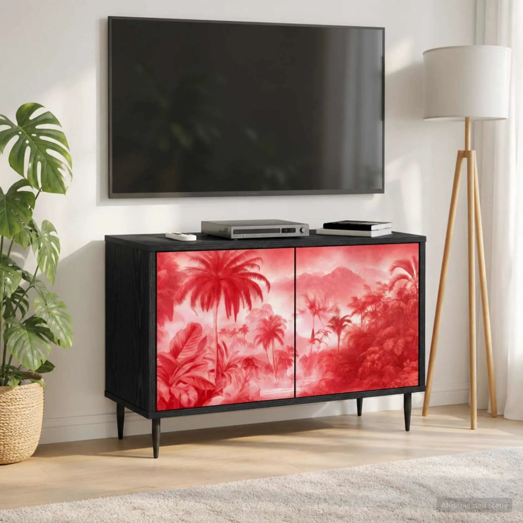 Mobile TV AACHEN 69 x 33 x 50,5 cm Rovere Nero 8007026