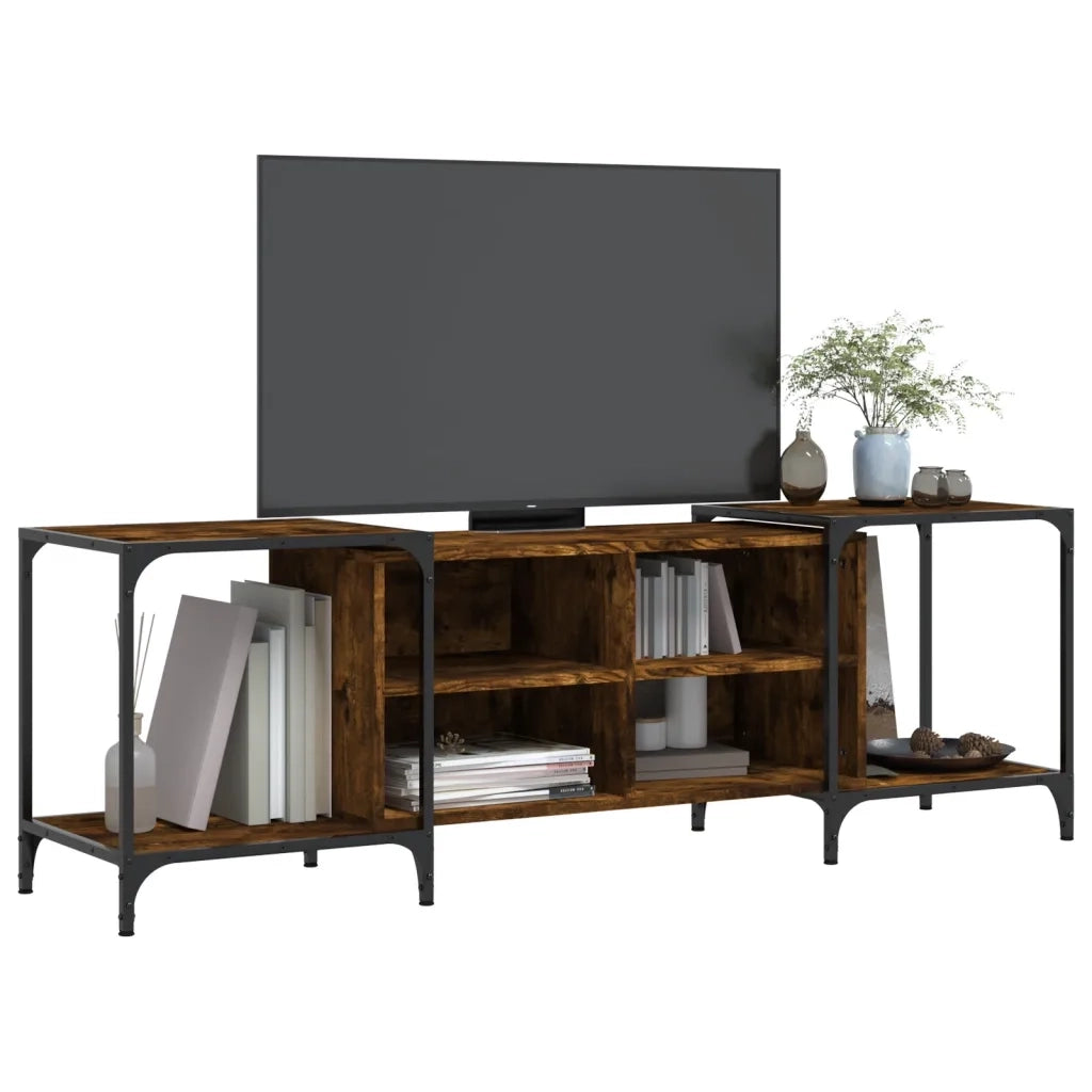 Mobile TV | Armadietto TV | Mobile Porta TV Rovere Fumo 153x37x50 cm in Legno Multistrato