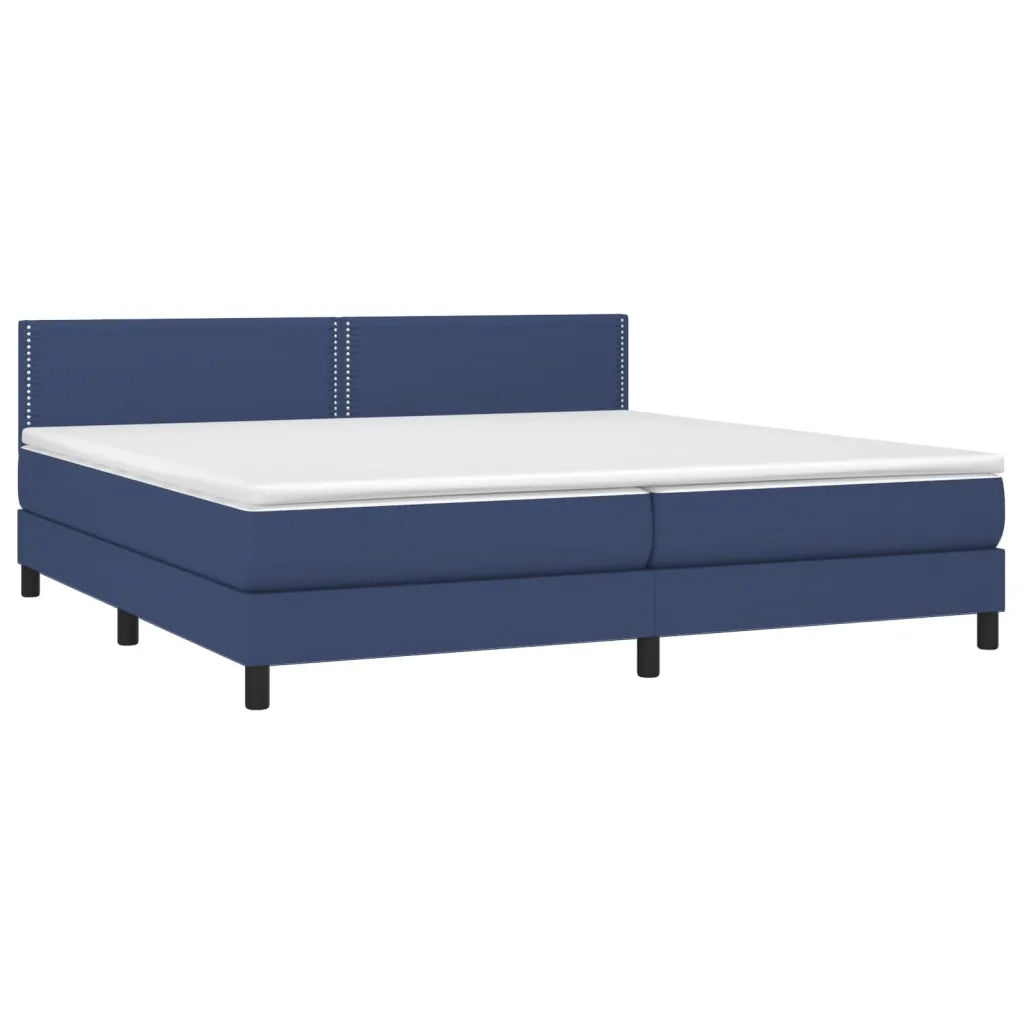 Giroletto a Molle con Materasso Blu 200x200 cm in Tessuto 3140007
