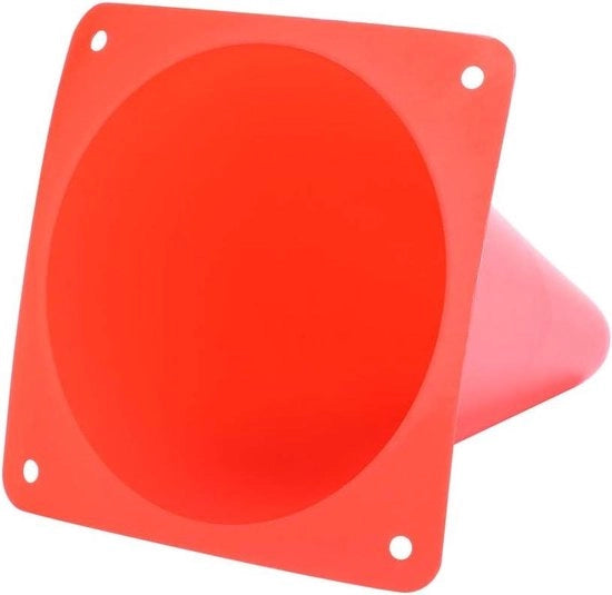 Set di segnalazione di traffico per allenamento al calcio con 6 pezzi di segnalazione a forma di cono da 18 cm con tasca portatile.