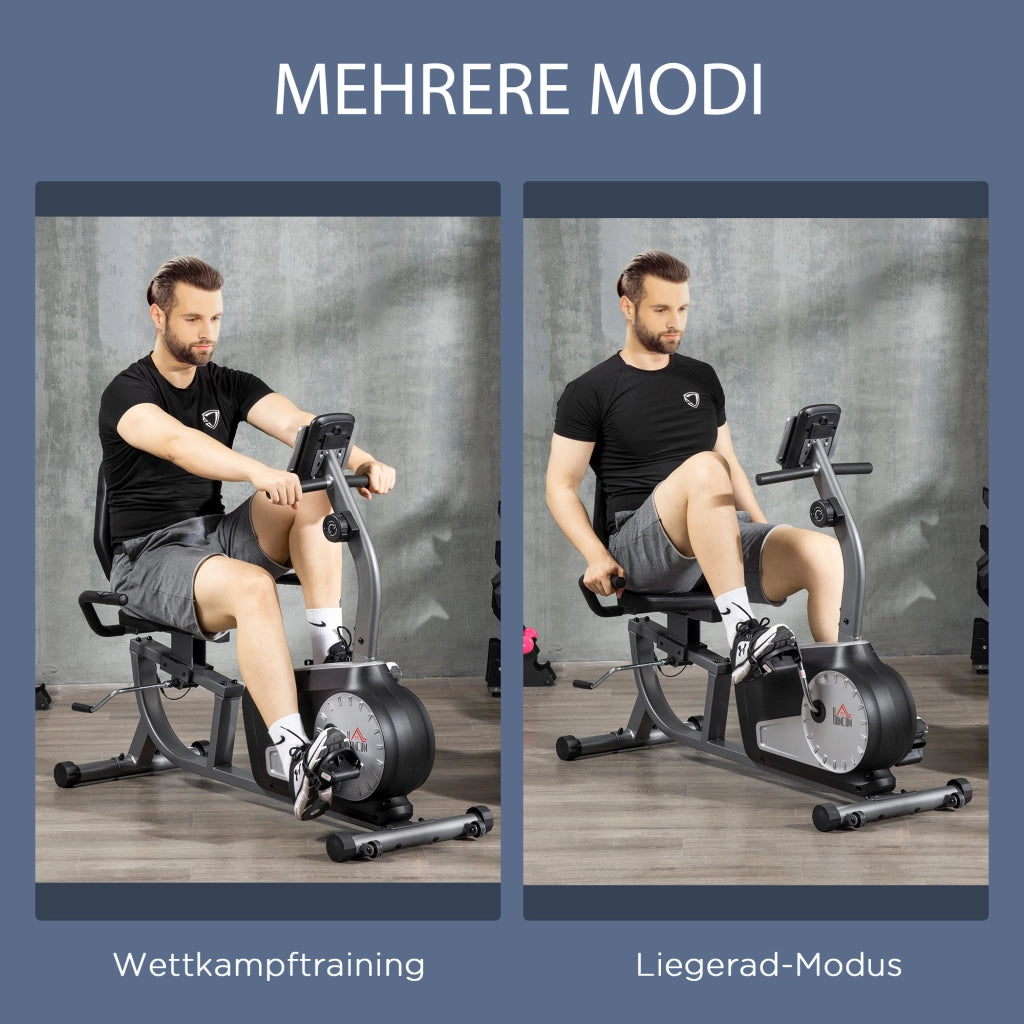 Ciclismo Indoor Trainer ¨C zephmum ¨C Grigio Nero Acciaio 122x62x103cm