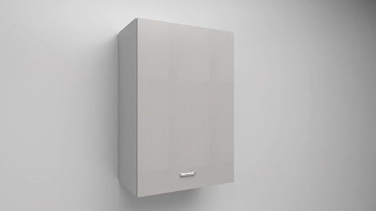PENSILE Bianco con porta in bianco frassino 90x60x33