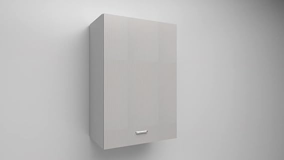PENSILE Bianco con porta in bianco frassino 90x30x33