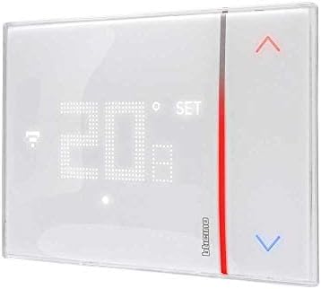 Bticino SXW8002 TERMOSTATO WIFI DIGITALE Smarther2 with Netatmo, Termostato Caldaia da Incasso Bianco, Programmabile, Comando da App, Alexa e Google