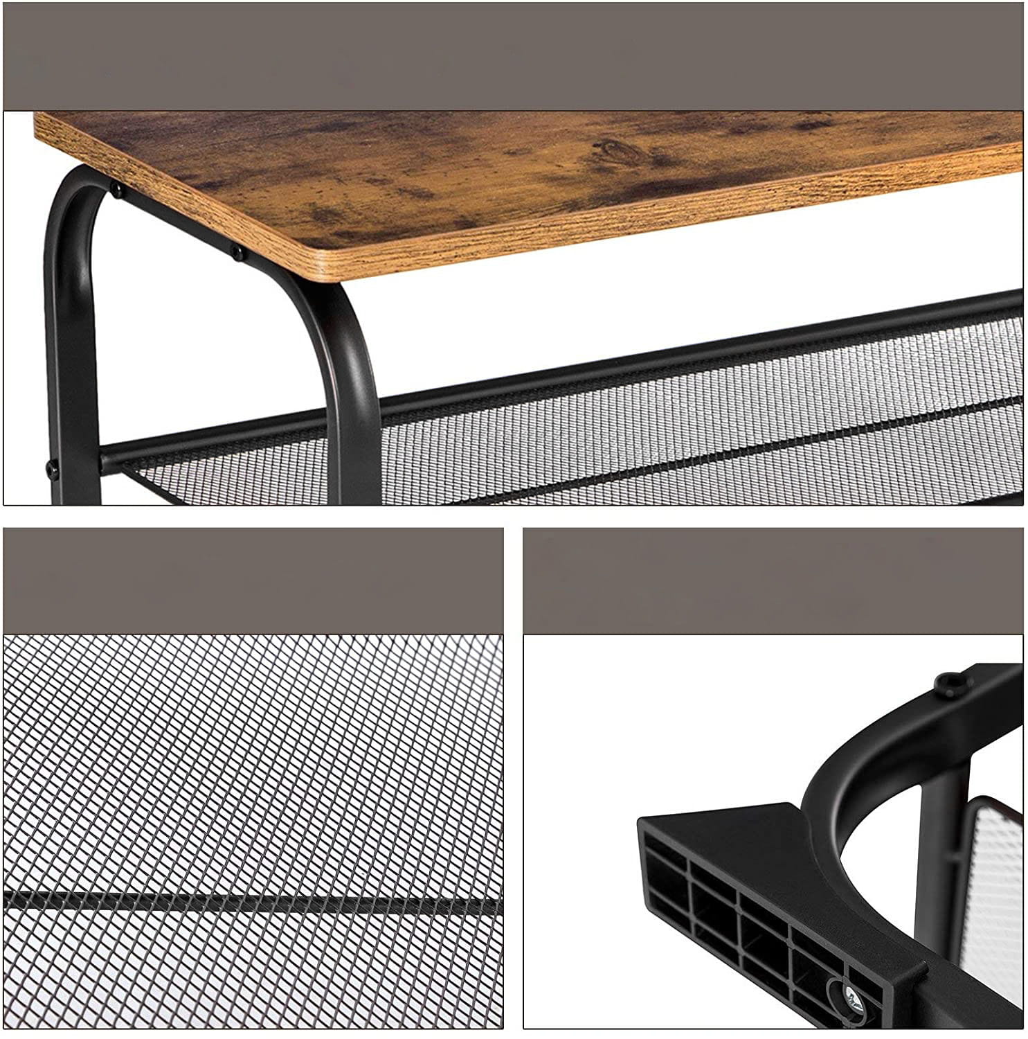 Scarpiera industriale VALORA con seduta per corridoio, marrone rustico, LMR32A