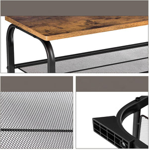 Scarpiera industriale VALORA con seduta per corridoio, marrone rustico, LMR32A