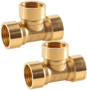 Fitting a 90° in rame - connessione a 3 vie - adattatore DN8 - 1/4 pollice - resistente alla corrosione
