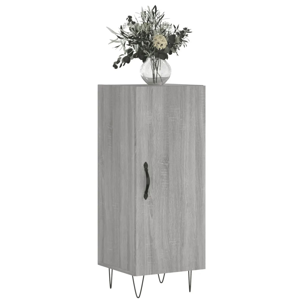 Credenza | Madia | Buffet da pranzo | Armadio da pranzo Grigio Sonoma 34,5x34x90 cm in Legno Multistrato