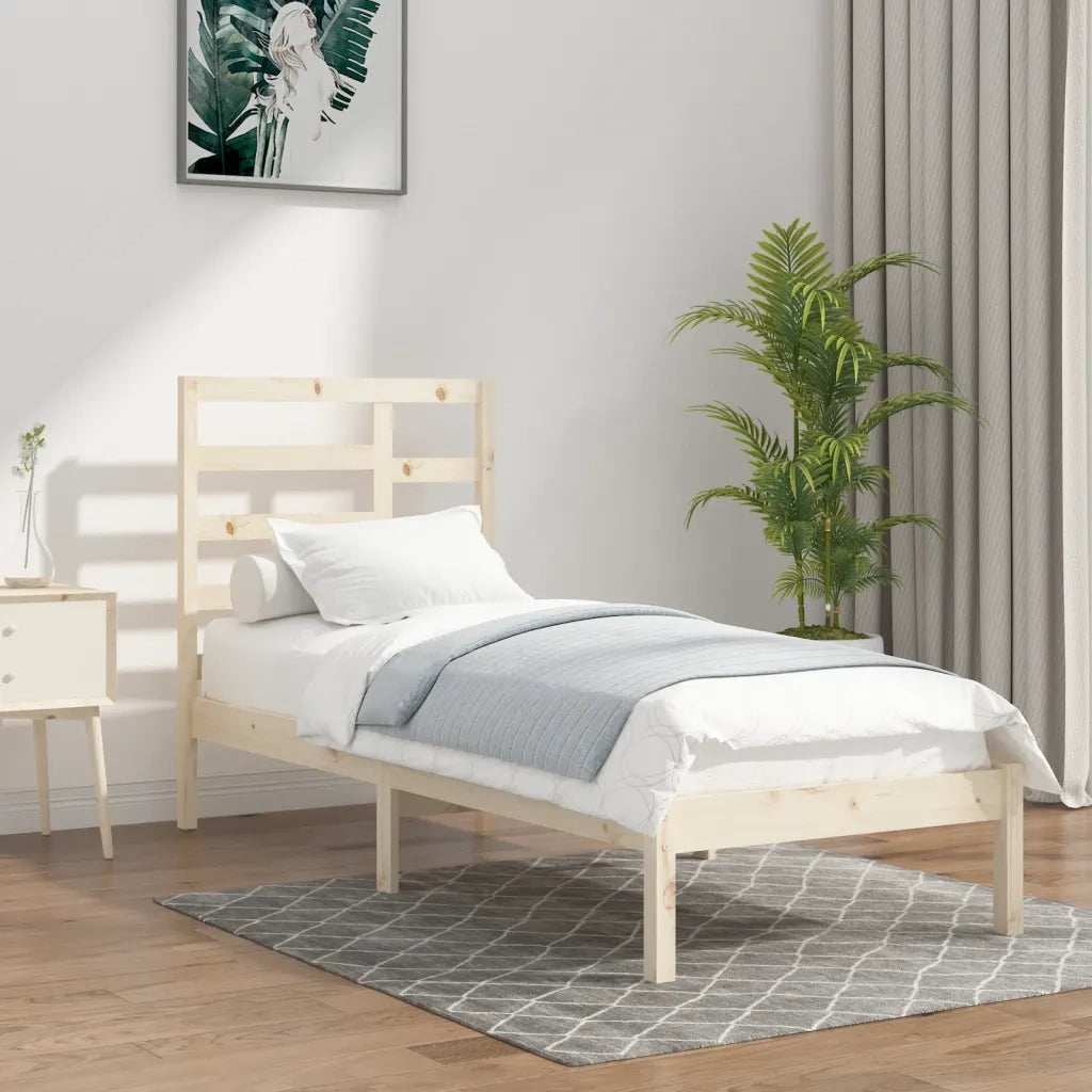 Giroletto-Struttura Letto in Legno Massello 90x200 cm 918333