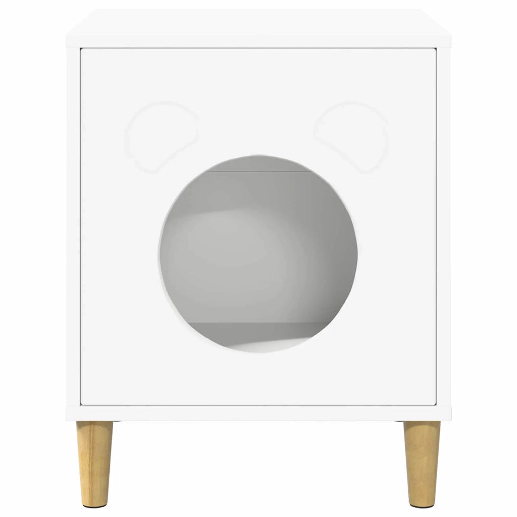 Casa per Gatti Bianco 42,5 x 40 x 53 cm Legno multistrato 8000671