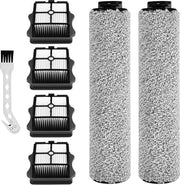 Set accessori per aspirapolvere 7 pezzi - 4 filtri, 2 setole a rullo, 1 spazzola per pulizia - adatto per pulizia umida e secca