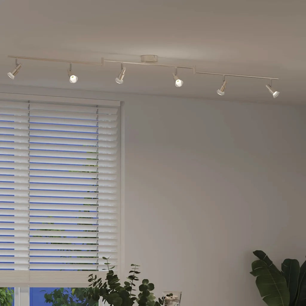 Faretto da soffitto Nichel 176,5 x 9,5 x 14 cm Acciaio 4108211
