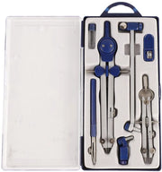 Compasso da disegno Professionale - 2 pezzi - Asta di estensione - Cassetto shockproof - Adatto per matematica e disegno tecnico - Righello