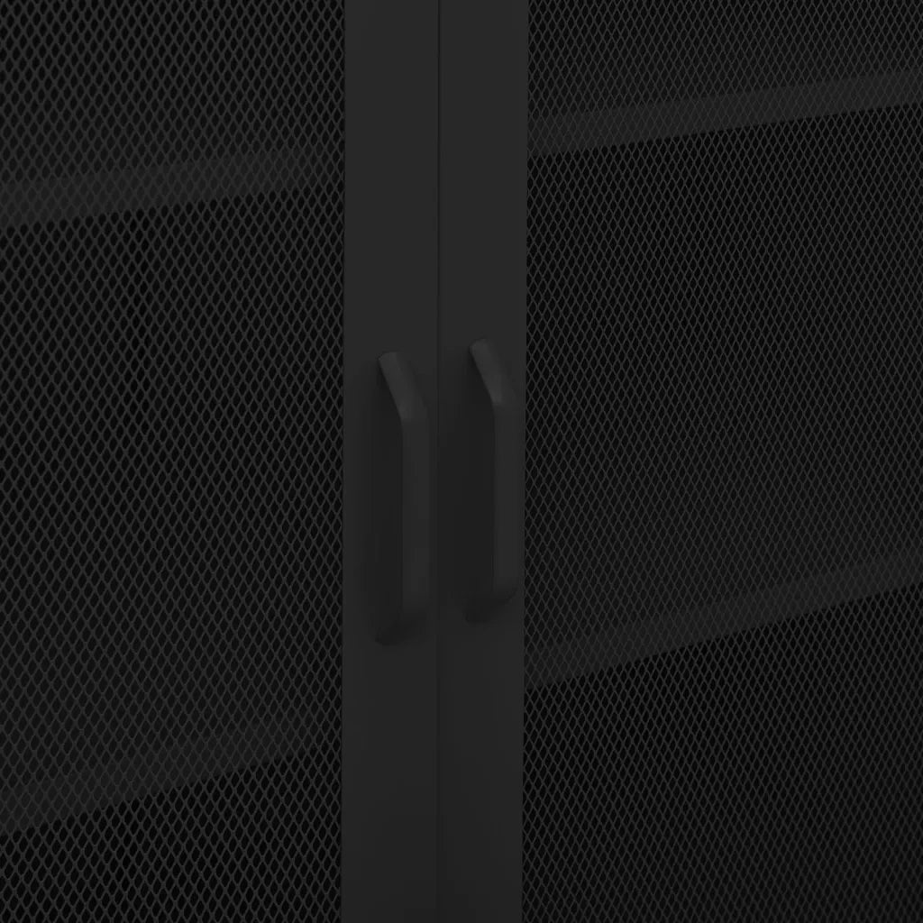 Armadietto Nero 80x35x101,5 cm in Acciaio cod mxl 50905