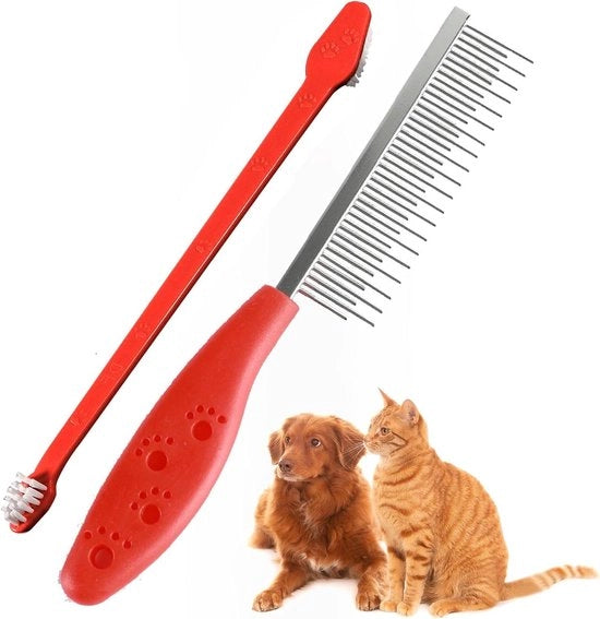 Pet Carda a Spazzola per Cane - Rimuove Parassiti e Trecce per Capelli Lunghi