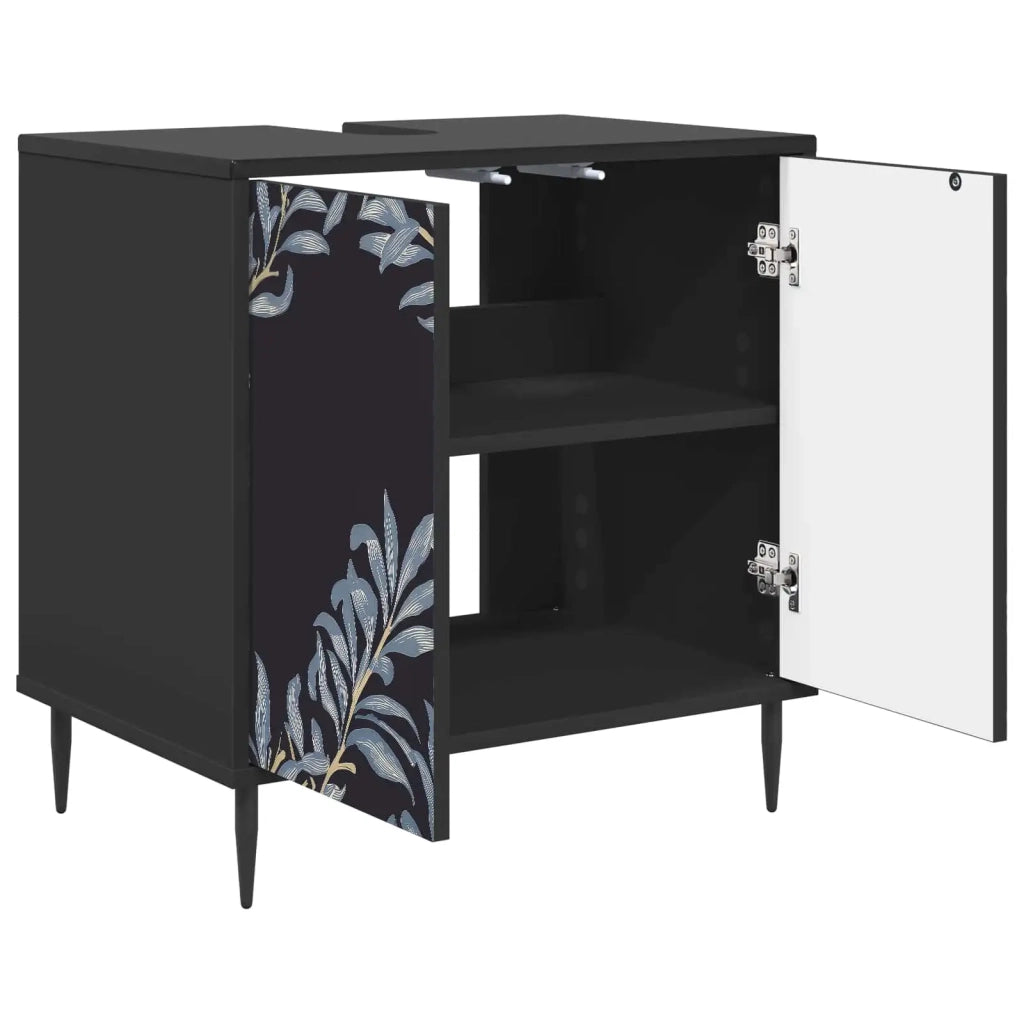 Mobile da Bagno DOKKUM Rovere Nero 60 x 40 x 61 cm 8007417