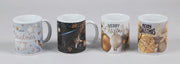 Tazza ceramica decorazioni natalizie 8x9,5 cm