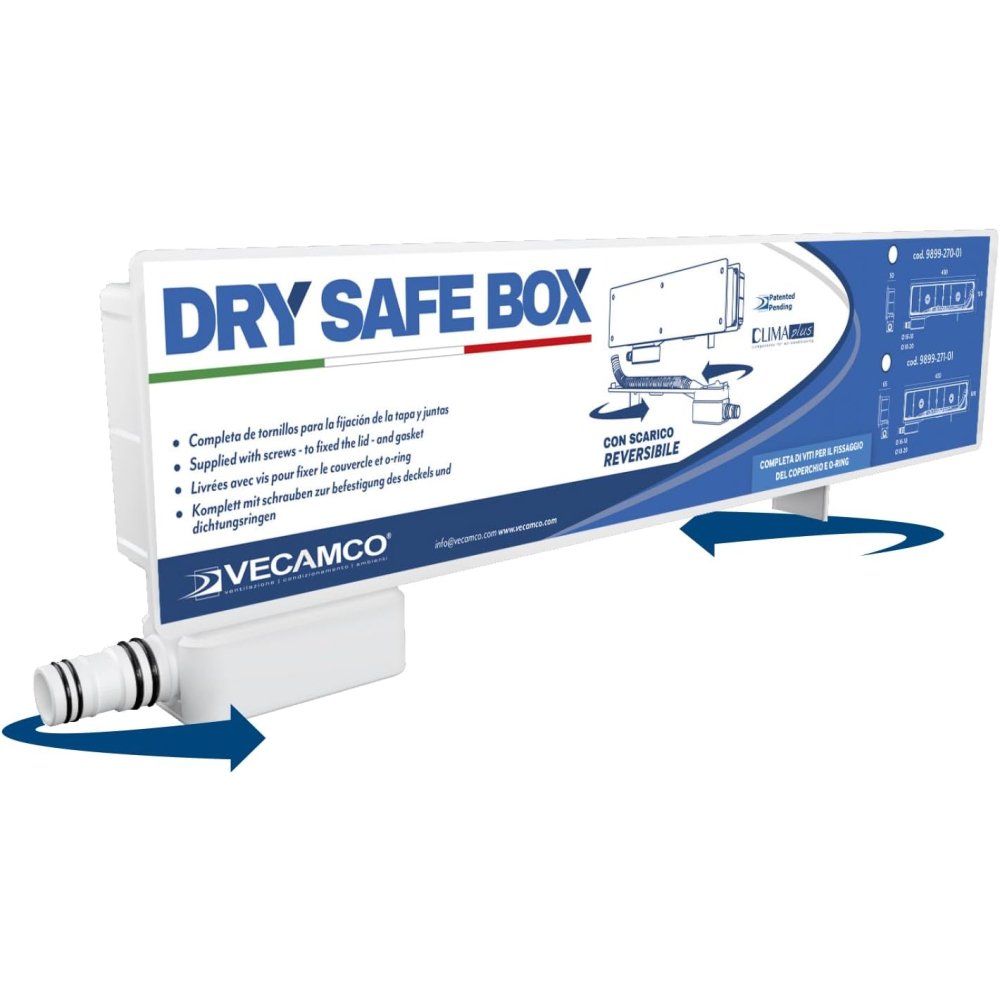 Dry safe box uscita orizzontale 430x160x65 vecamco 9899-270-01